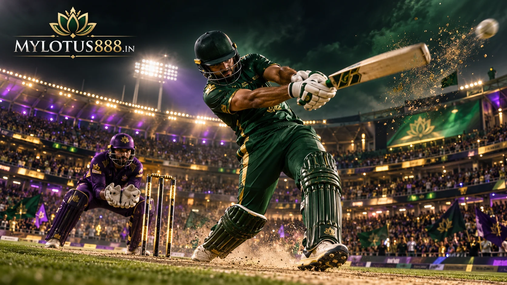 Mumbai Malik – premium HD cricket stadium analysis banner